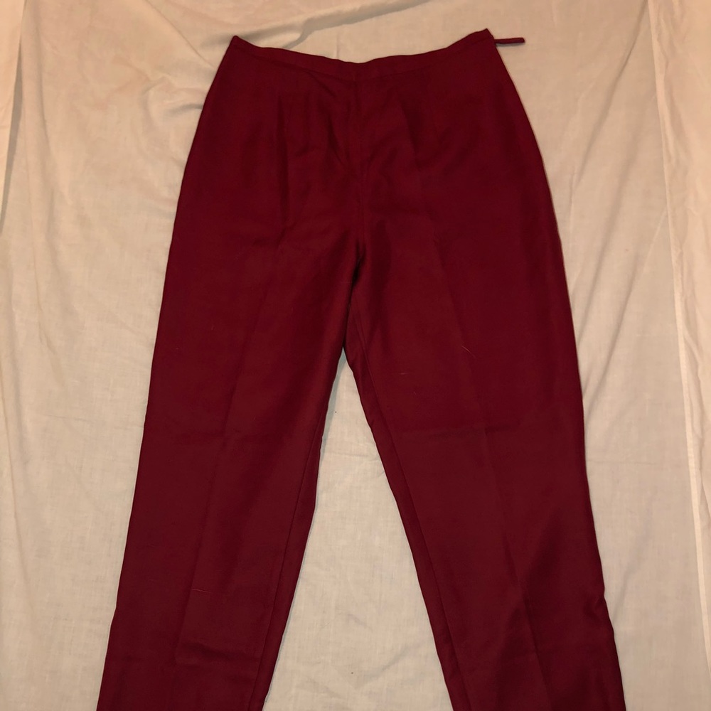 Red good fabric pants